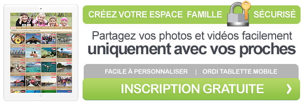 Partager des photos de famille privées