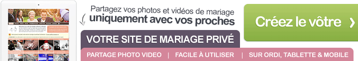 Partagez vos photos de mariage en toute sécurité : créez votre espace mariage privé et invitez vos proches !