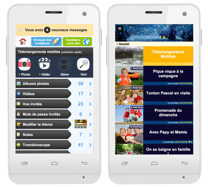 Depuis votre ordinateur, votre tablette tactile ou votre téléphone mobile, il est facile de charger albums photos et vidéos dans votre blog d'expatrié, et de les partager avec vos invités.
