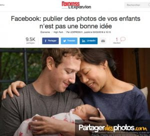Photos familiales sur Facebook