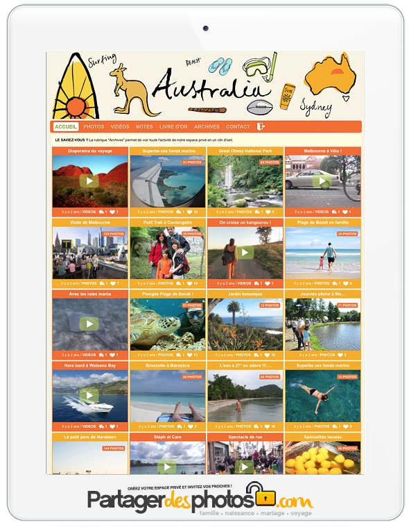 Créez votre espace de stockage photos et vidéos en ligne : 100% privé, totalement invisible dans les moteurs de recherche pour partager avec vos proches