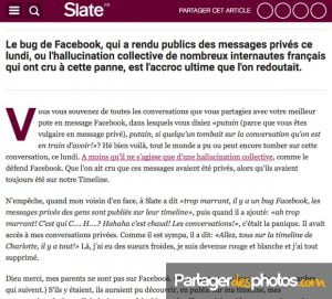 Le bug de Facebook