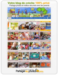 Blog de crèche privé, seulement accessible aux parents