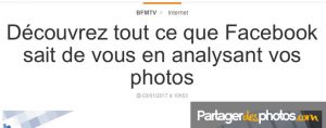 Mon album photo sur Facebook ? Cliquez ici pour lire l'article