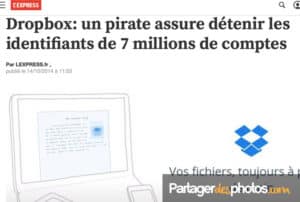 Facebook, Dropbox, iCloud, Instagram ou encore Google drive qui offrent une solution de stockage photos et vidéos.