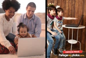 La création d'un espace de partage photos privé offre les garanties nécessaires pour partager avec ses proches, en toute sécurité.