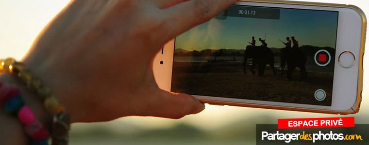 Partage vidéo sécurisé avec mot de passe pour la famille et les amis