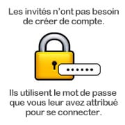 Aucune inscription ni installation d'application à effectuer pour vos invités