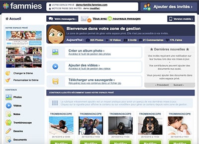 De nombreuses fonctionnalités pour configurer vos partages
