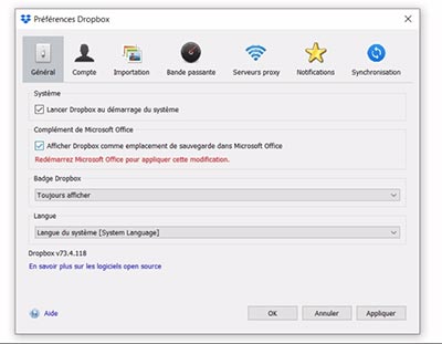 Lors du lancement de votre espace de stockage en ligne, il vous faudra passer un peu de temps dans la section de paramètres et de réglage du service pour découvrir ce que vous pouvez faire et ne pas faire.