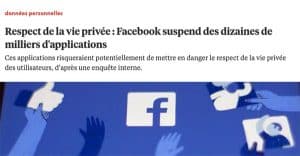 La multinationale (Meta ou anciennement Facebook Inc) et ses services associés 