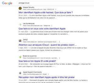 Partager des photos sur iCloud et piratage